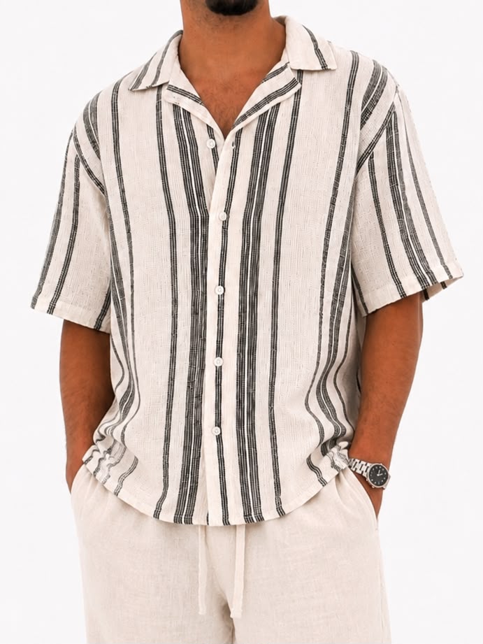 Charcoal Striped Shirt